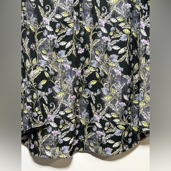 New Without Tag Torrid Harper Georgette Floral Ruched Sleeve Blouse - Picture 7 of 14